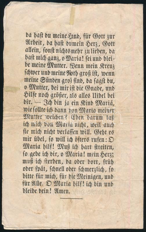 1856 Buda (Ofen), Eine Bittschrift bei Maria Hilf auf dem Lechfeld, 4p - Image 3