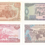 Vietnám 1987-1988. 200 - 2000D (4xklf) T:I,I- folt Vietnam 1987-1988. 200 - 2000 Dong (4xdiff) C:UNC,AU - Image 2