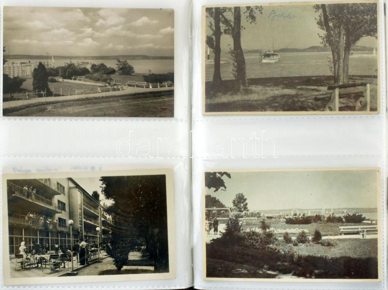 BALATON - 200 db modern (1950-es évek) képeslap albumban