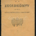 1944 Kecskemét, zsidó munkaszolgálatos számára kiállított zsoldkönyv