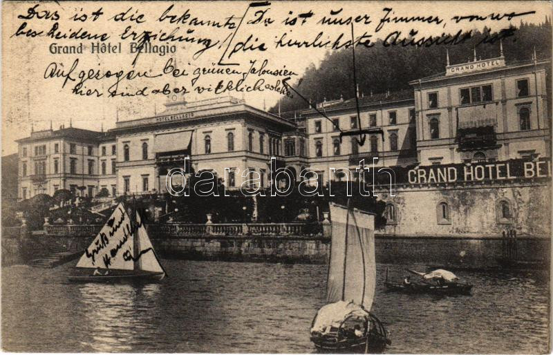 1912 Bellagio, Lago di Como, Grand Hotel Bellagio (EK)