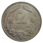 Ausztria 1947. 2Sch Al T:1- apró felületi karc, patina Austria 1947. 2 Schilling Al C:AU tiny surface scratch, patina Krause KM#2872