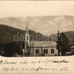 1927 Lónyatelep, Lónya, Lonea (Petrilla, Petrila); Római katolikus új templom építés alatt / new Catholic church under construction. photo (EB)