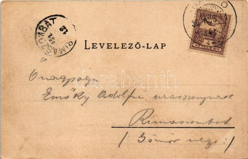 1901 Brassó, Kronstadt, Brasov; Altstadt / Ó-Brassó, óváros, üzletek. Julius Müller utóda kiadása / Brasovul vechiu / old town, street view, shops (EK) - Image 2