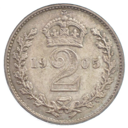 Nagy-Britannia 1905. 2p Ag 'VII. Eduárd' (0,93g) T:1 Great Britain 1905. 2 Pence Ag 'Edward VII' (0,93g) C:UNC Krause KM#796