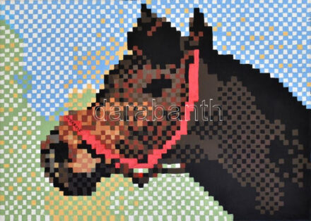 Sugár Gábor (1976- ): Overdose. Akril, vászon, jelzett, hátoldalán a művész bélyegzőjével, 50×70 cm