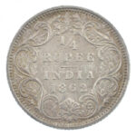 Brit-India 1842. 1/4R Ag 'Viktória' (2,92g) T:1-,2 British India 1842. 1/4 Rupee Ag 'Victoria' (2,92g) C:AU,XF Krause KM#470