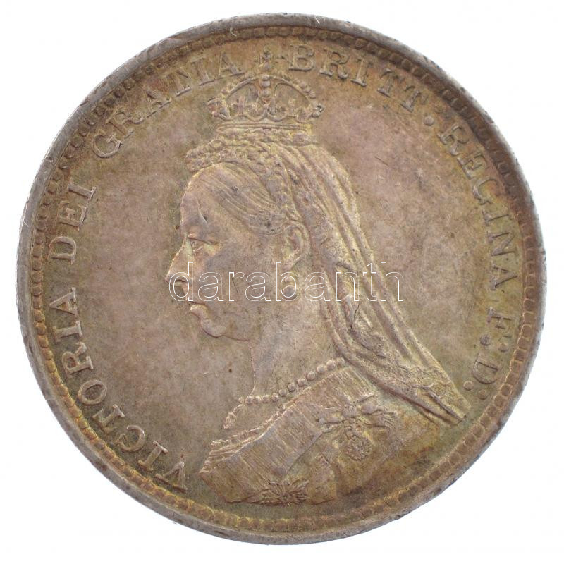 Nagy-Britannia 1889. 3p Ag 'Viktória' (1,41g) T:1-,2 patina Great Britain 1889. 3 Pence Ag 'Victoria' (1,41g) C:AU,XF patina Krause KM#758 - Image 2