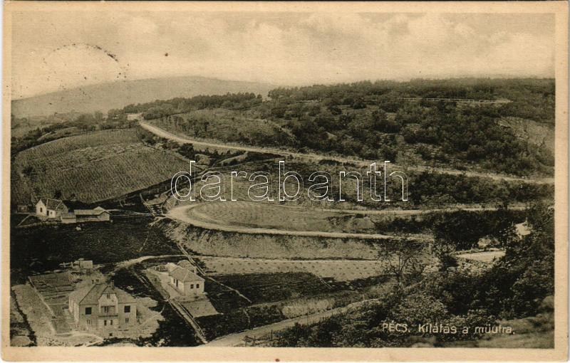 1936 Pécs, Kilátás a műútra (EK)