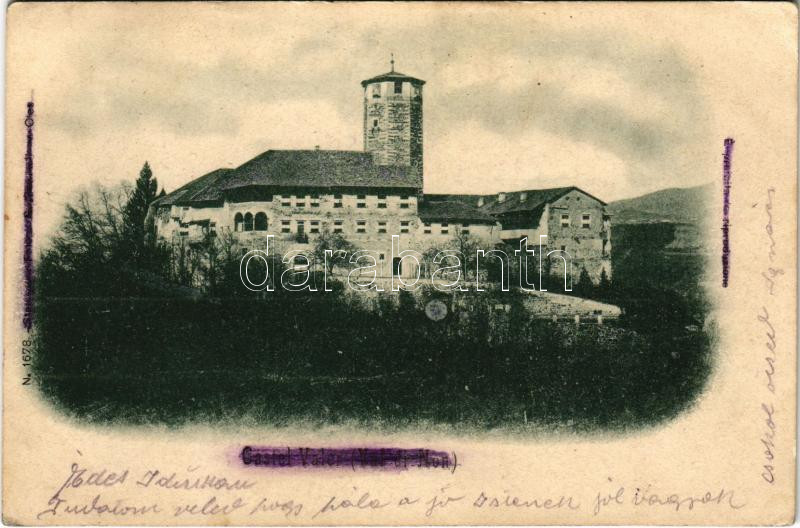 1916 Tassullo, Tassul (Südtirol); Castel Valér in Val di Non / castle +'K. und K. Feldpostamt No. 45.' + 'K.u.k. Infanteriebataillon 3/38. 11. Feldkompagnie' (EK)