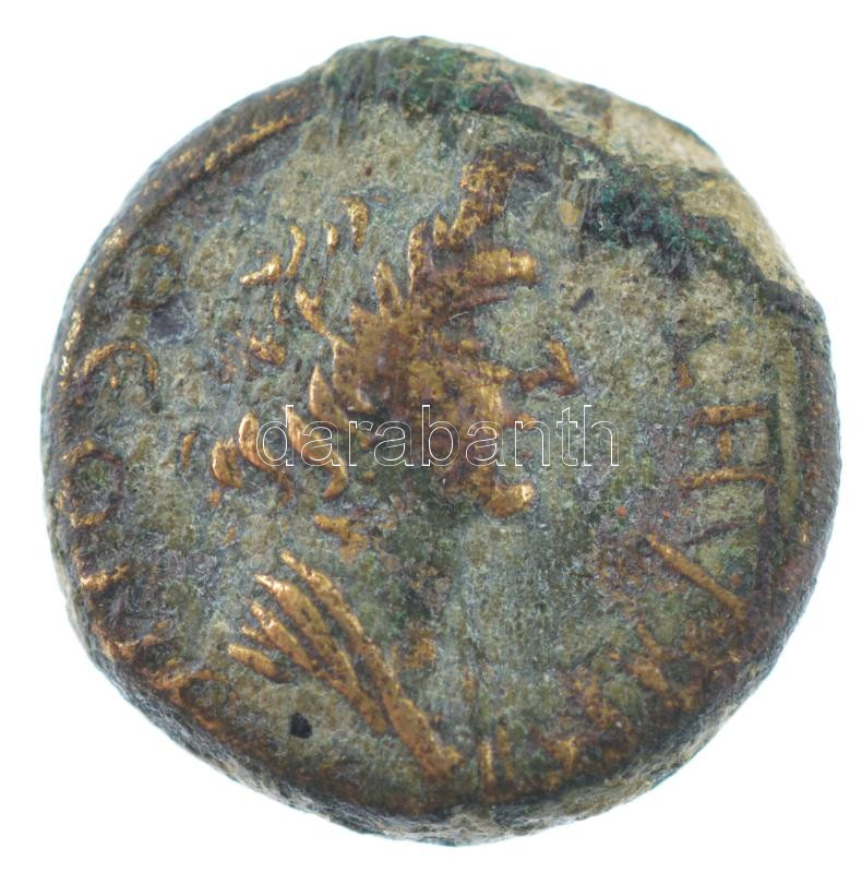 Római Birodalom / Lydia / Magnesia ad Sipylum Livia i.e. 37- 14 AE16 bronz (3,57g) T:3 patina, peremhiány Roman Empire / Lydia / Magnesia ad Sipylum Livia 37 BCE - 14 CE AE16 bronze 'Livia / Senate' (3,57g) C:F patina, missing edge