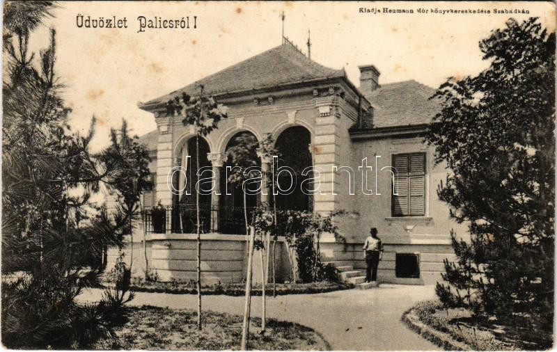 Palics, Palic; villa. Heumann Mór kiadása / villa (fl)