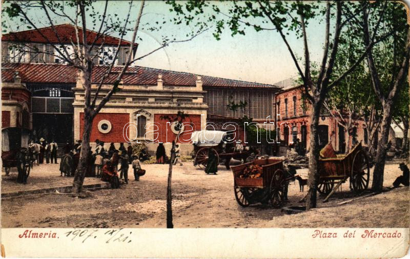 1907 Almería, Plaza del Mercado / market square (EM)