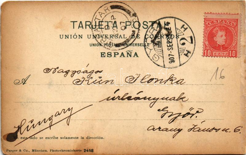 1907 Almería, Plaza del Mercado / market square (EM) - Image 2