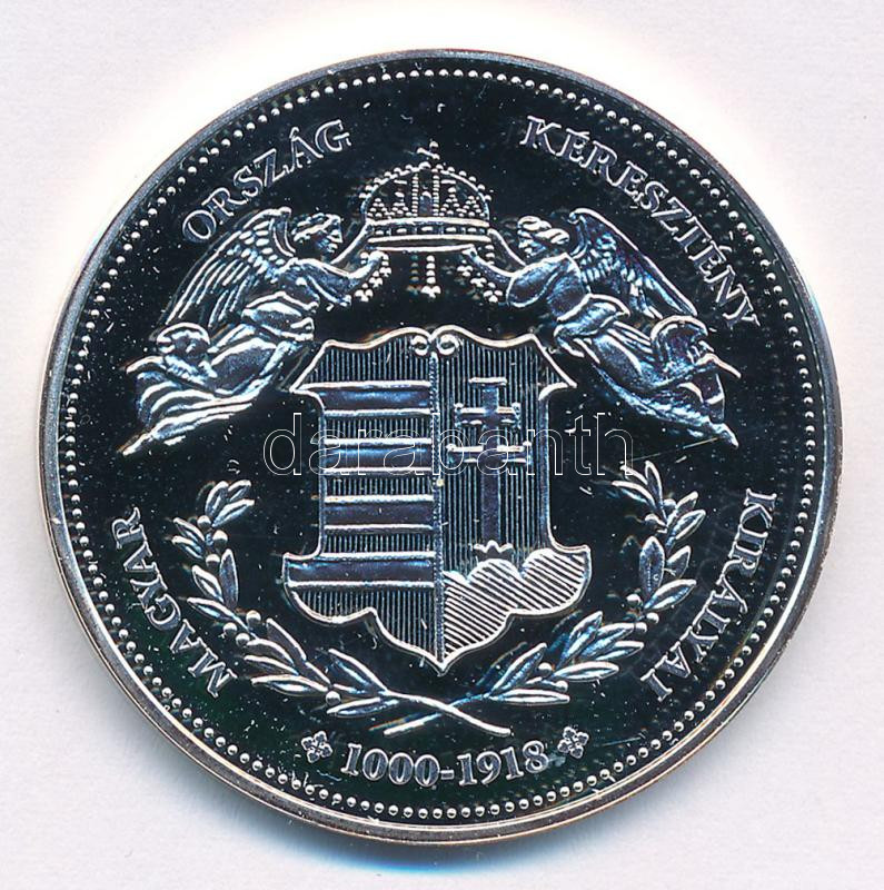 DN 'Magyarország Keresztény Királyai / I. 'Anjou' Mária 1382-1395' Ag emlékérem (20g/0.333/38,36mm) T:PP - Image 2