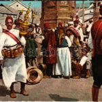 1914 Türkischer Limonaden Verkäufer / Török limonádé árus / Turkish lemonade seller + 'TÁBORI POSTAHIVATAL 40.' (fl)