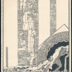 Kozma Lajos (1884-1948): Testek. Cinkográfia, papír, jelzett a cinkográfián, körbevágott, 19,5×16,5 cm