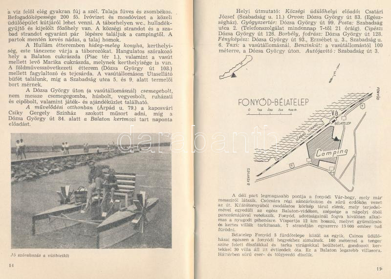 1959 Balatoni Camping, képes, rajzos ismertetőfüzet, jó állapotban, 60p - Image 2