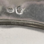 Ezüst (Ag) Art Deco kínálótál, gyönyörű állapotban, 1940 körül, jelzett, d: 24 cm, nettó: 303g - Image 3