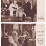 4 db RÉGI színész képeslap / 4 pre-1945 acting motive postcards: actors and actresses