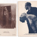 4 db RÉGI színész képeslap / 4 pre-1945 acting motive postcards: actors and actresses - Image 2