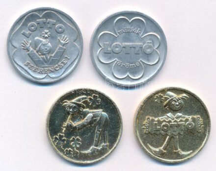 ~1950-1960. 'Lottó' 4xklf Al reklámzseton T:1-,2