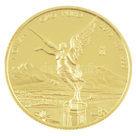 Mexikó 2015. 1O Au (31,16g/0.999) T:PP Mexico 2015. 1 Ounza Au (31,16g/0.999) C:PP Krause KM#675