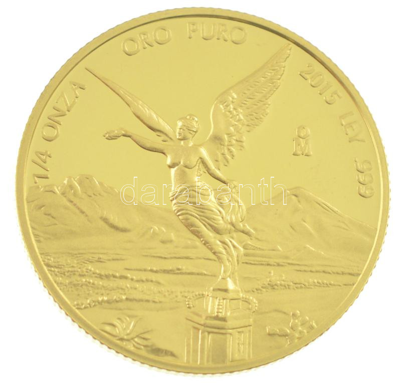 Mexikó 2015. 1/4O Au (7,79g/0.999) T:PP Mexico 2015. 1/4 Ounza Au (7,79g/0.999) C:PP Krause KM#673