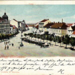 1900 Nagykanizsa, Fő tér, piac. Ifj. Wajdits József kiadása (EK)