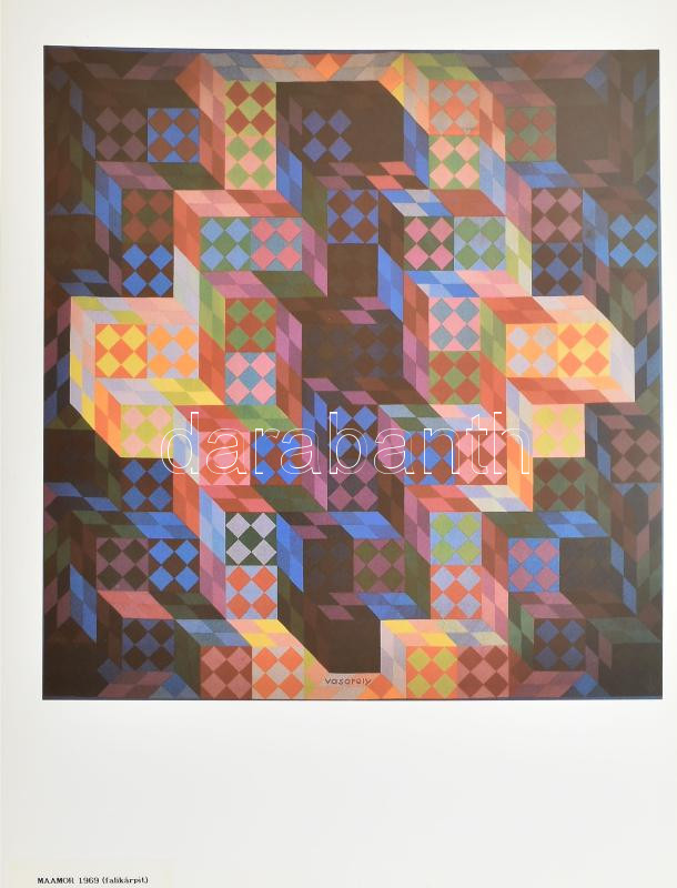 1994 Vasarely, Victor (1908-1997): Hatlapos teljes mappa (teljes a borítóval együtt). Bp., é.n., Vasarely Múzeum, ofszet, papír, lapméret: 42,5x31 cm - Image 4