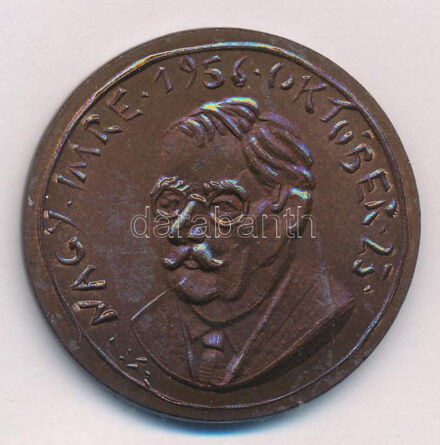 Ifj. Szlávits László (1959-) DN 'Nagy Imre / Emlékül a Magyar Honvédségtől' kétoldalas Cu emlékérem (39mm) T:1-