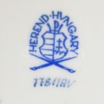 Herendi Apponyi mintás porcelán tálka, kézzel festett, jelzett, kis kopásnyomokkal, 9,5×7,5 cm - Image 2