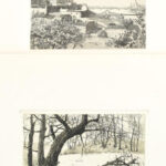 6 db Budapest témájú rézkarc, klf. alkotók (Vagyócki Károly, Bojtos Károly stb.) jelzett, lapméret, 20,5x28 cm - Image 2