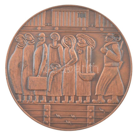 1984. 'Megölte őket a gyűlölet - őrizze emléküket a szeretet 1944-1984' kétoldalas bronz holokauszt emlékérem (69mm) T:1- kis patina