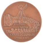 1994. Egyházmegyei szinódus emlékérem 'Méltóak vagyunk az evangéliumra / Szinódus 1994 - Főegyházság' kétoldalas bronz emlékérem T:1 - Image 2