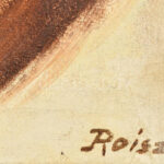 Roisz jelzéssel: Női portré. Olaj, vászon. 70x50 cm - Image 2