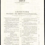 cca 1880 Országos Központi Tűzoltó Iroda Mercur árjegyzék mászó- és mentőszerekről 4 p