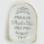 Régi kézzel festettmária medál, foglalat nélkül, 4x3cm - Image 2