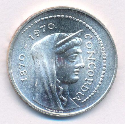 Olaszország 1970R 1000L Ag '100. évforduló - Róma a főváros' T:1,1- patina Italy 1970R 1000 Lire Ag 'Centennial of Rome as Italian capital' C:UNC,AU patina Krause KM#101