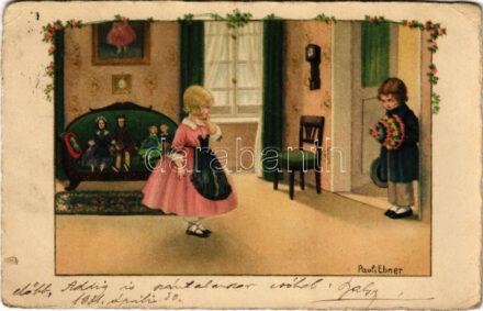 Gyerekek / Children. A.R. Nr. 1362. litho s: Pauli Ebner (EK)