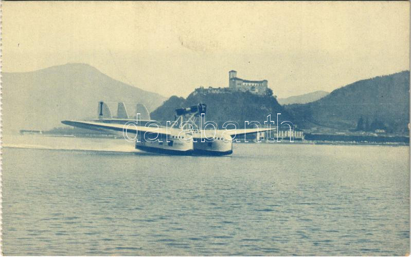 Societa Aerea Mediterranea, Idro S. 55 P., Linea Aerea per la Sardegna / Savoia-Marchetti S.55 Italian double-hulled flying boat, hyroplane