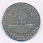 Bolívia 1830JL 4S Ag (13,18g) T:3 Bolivia 1830JL 4 Soles Ag (13,18g) C:F Krause KM#96a.1 - Image 2