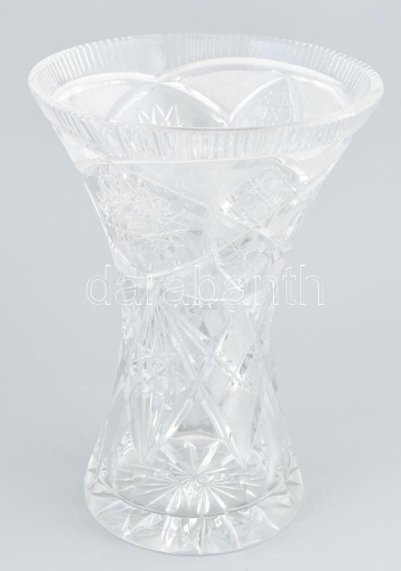 Kristály váza. Hibátlan 23 cm