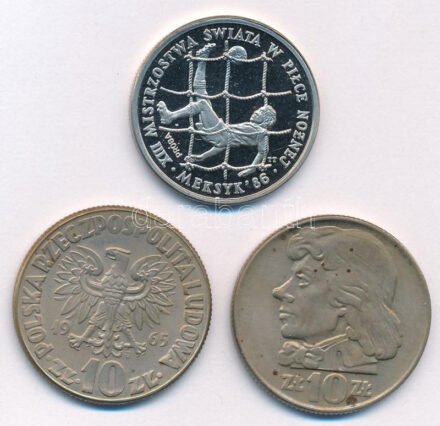 Lengyelország 1985. 200Zl Cu-Ni 'Labdarúgó VB Mexikó' próbaveret 'PRÓBA' jelzéssel + 1965-1966. 10Zl Cu-Ni (2xklf) T:PP,2- Poland 1985. 200 Złotych Cu-Ni 'Football World Cup Mexico' trial strike with 'PRÓBA' mark + 1965-1966. 10 Złotych