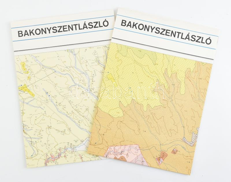 1980 Bakonyszentlászló észlelési és földtani térkép, 1:20 000, 2 db