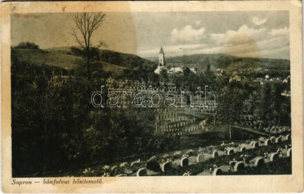 1929 Sopronbánfalva, Bánfalva (Sopron); Sopron-bánfalvai hősi temető. Foto Schöberl, Kiadja a Hősitemető Felügyelőség (fl)
