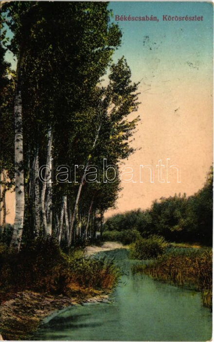 1912 Békéscsaba, Körös részlet (EK)