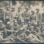 1917 K.u.k Sturmbaon der 2. Armee - A 2. hadsereg rohamzászlóaljának tisztikara fotólap