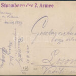 1917 K.u.k Sturmbaon der 2. Armee - A 2. hadsereg rohamzászlóaljának tisztikara fotólap - Image 2