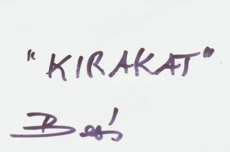 Balás István (1945- ): Kirakat, modern negyed, művészi fotóprint, jelzett, 23×30 cm - Image 2